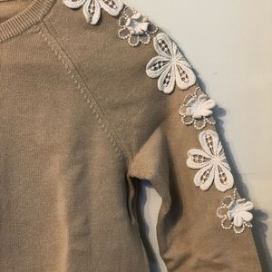 J Crew XS Beige cotton sweater.